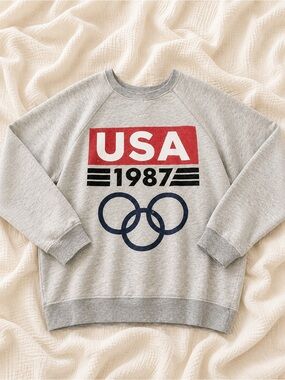 Retrobrand x FP 1987 USA Olympic Graphic Sweatshirt lightly distressed XS